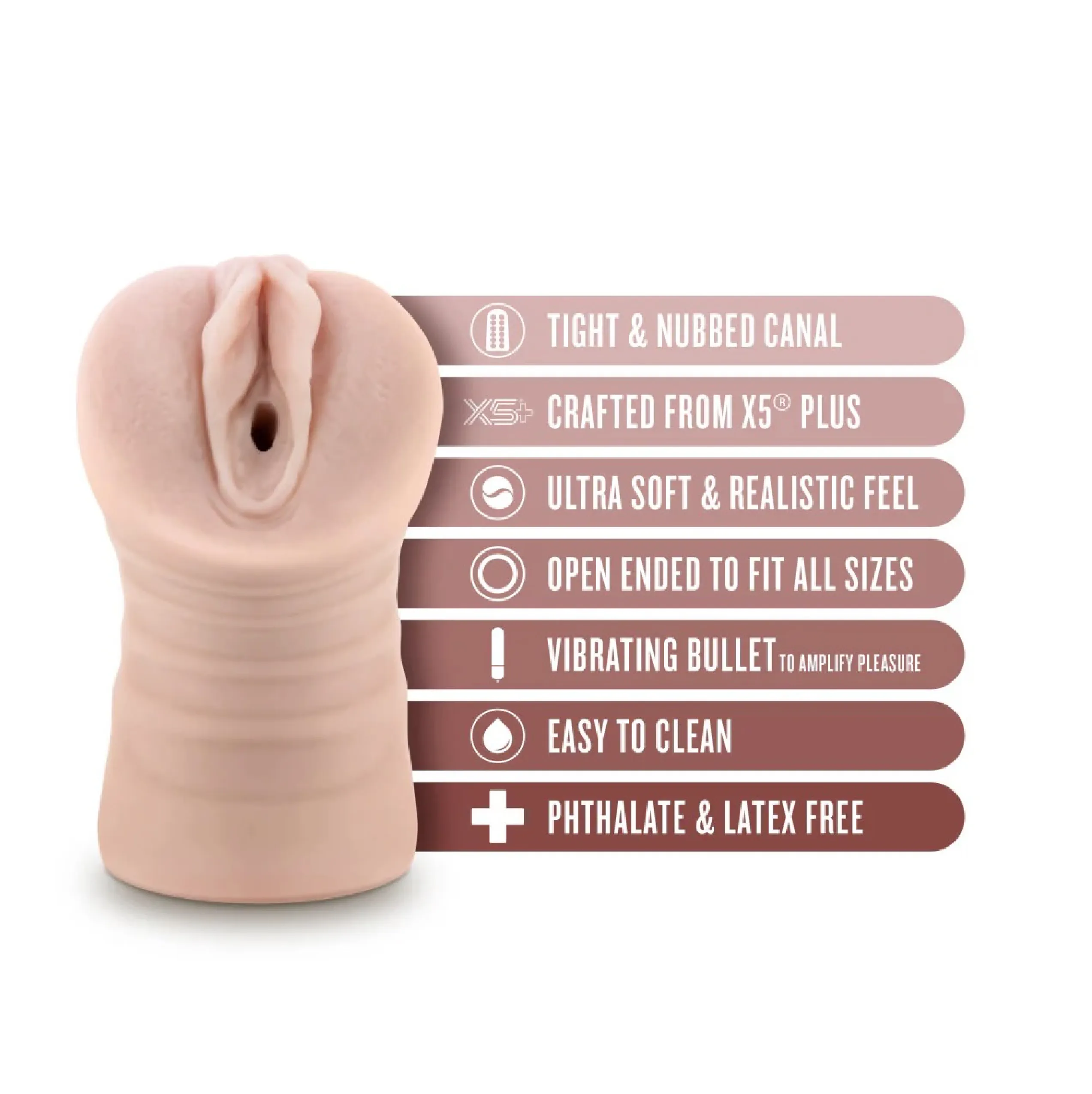 EnLust - Ayumi - Vibrating Stroker - Beige