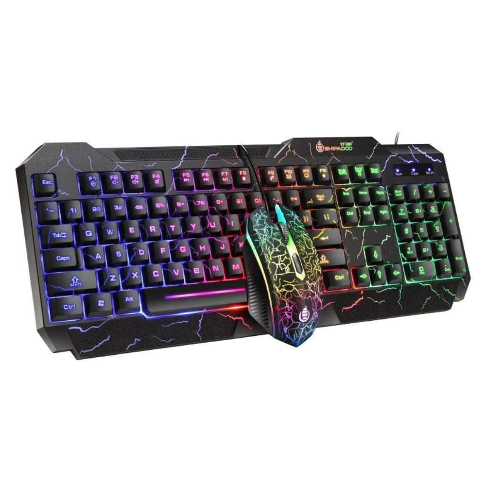 Ergonomic Wired Full Key Professional Mechanical Gaming Set