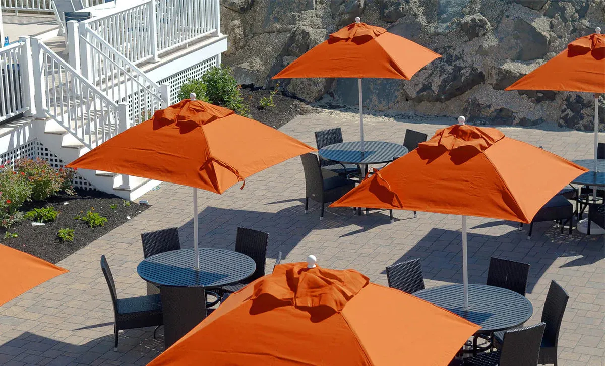 ESSENTIAL FIBERGLASS UMBRELLA - 6.5' SQUARE PULLEY