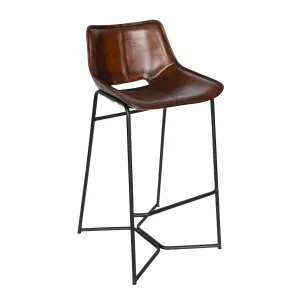 Essex 19" Stanley Bar Chair Hand Washed Chestnut