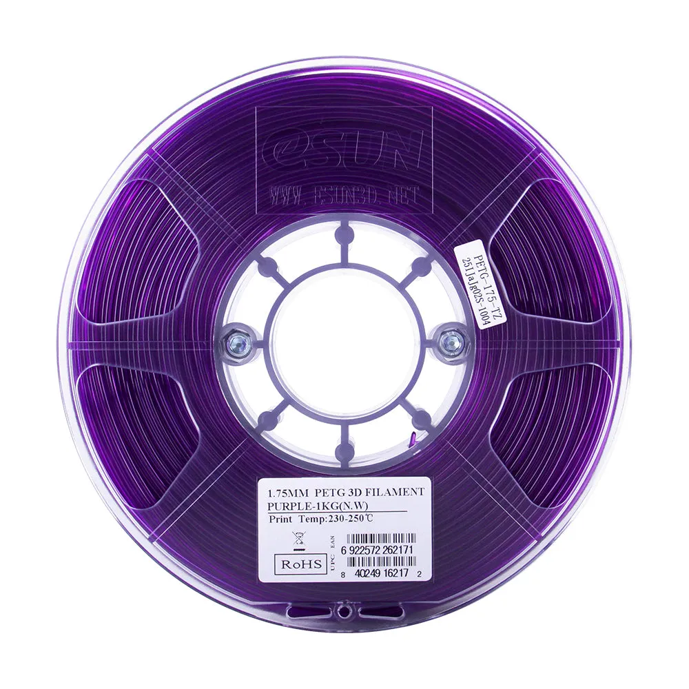 eSUN PETG Filament 1kg (2.2lb) Spool, 1.75mm