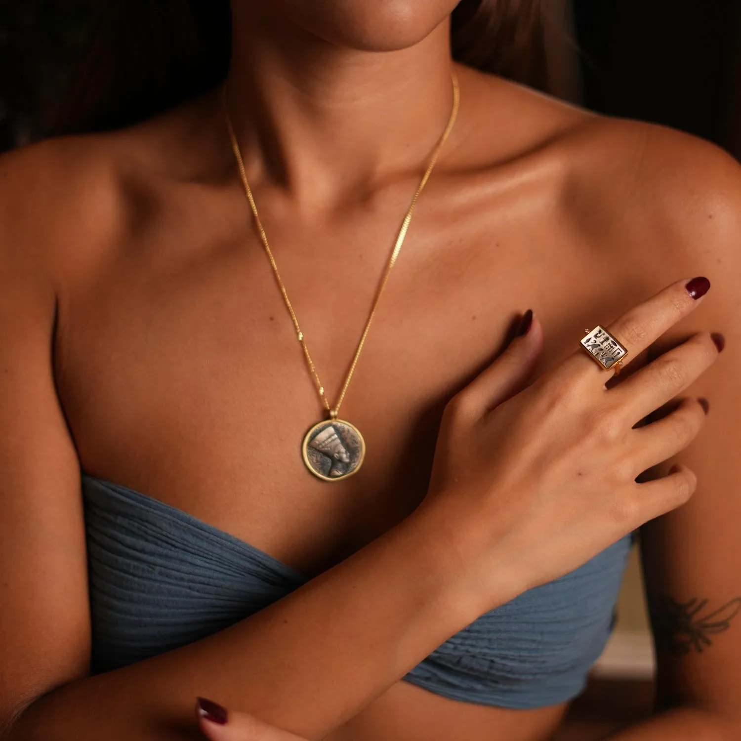 Eternal Flight Egyptian Protection Ring