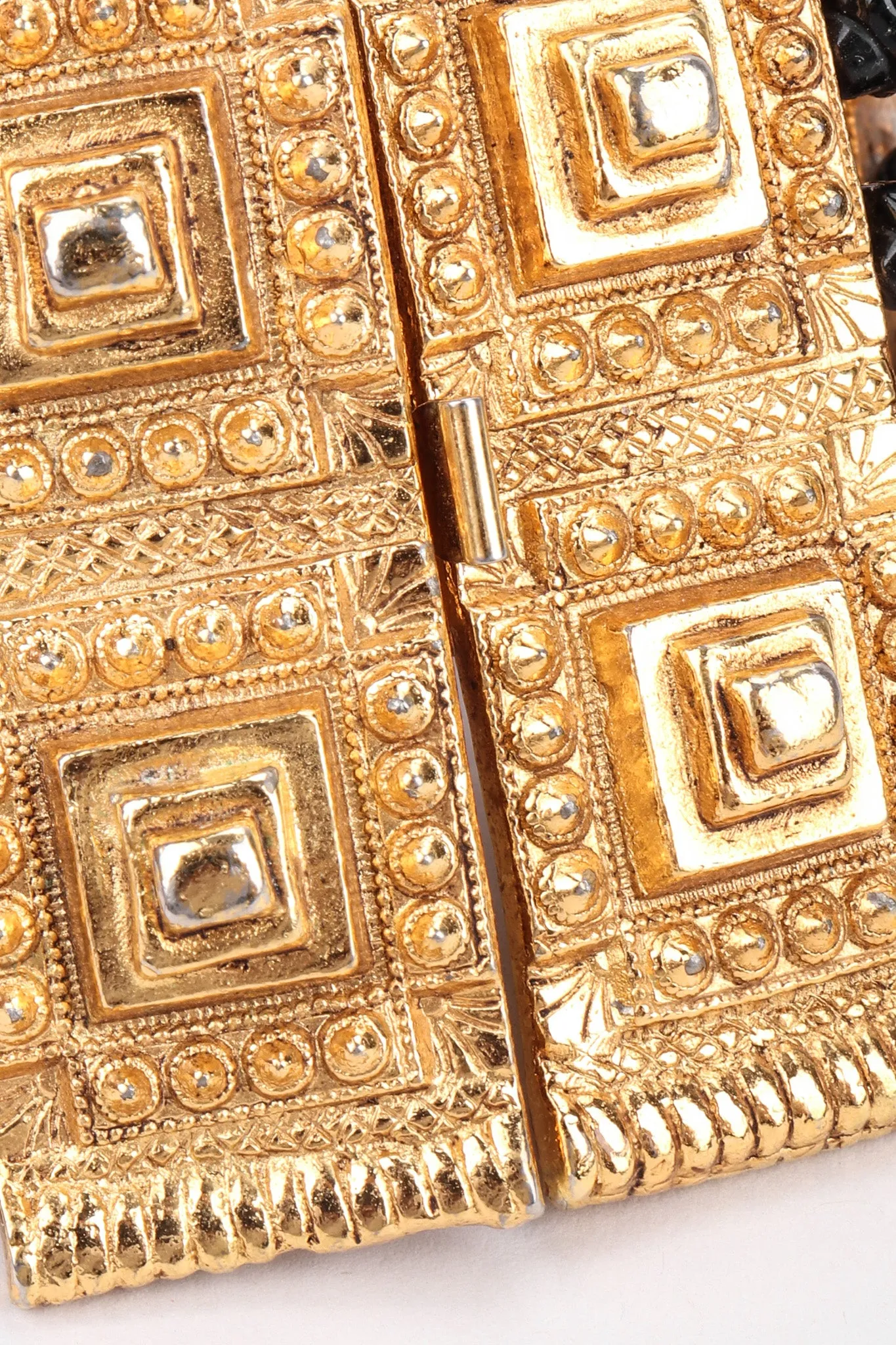Etruscan Beaded Cuff Bracelet