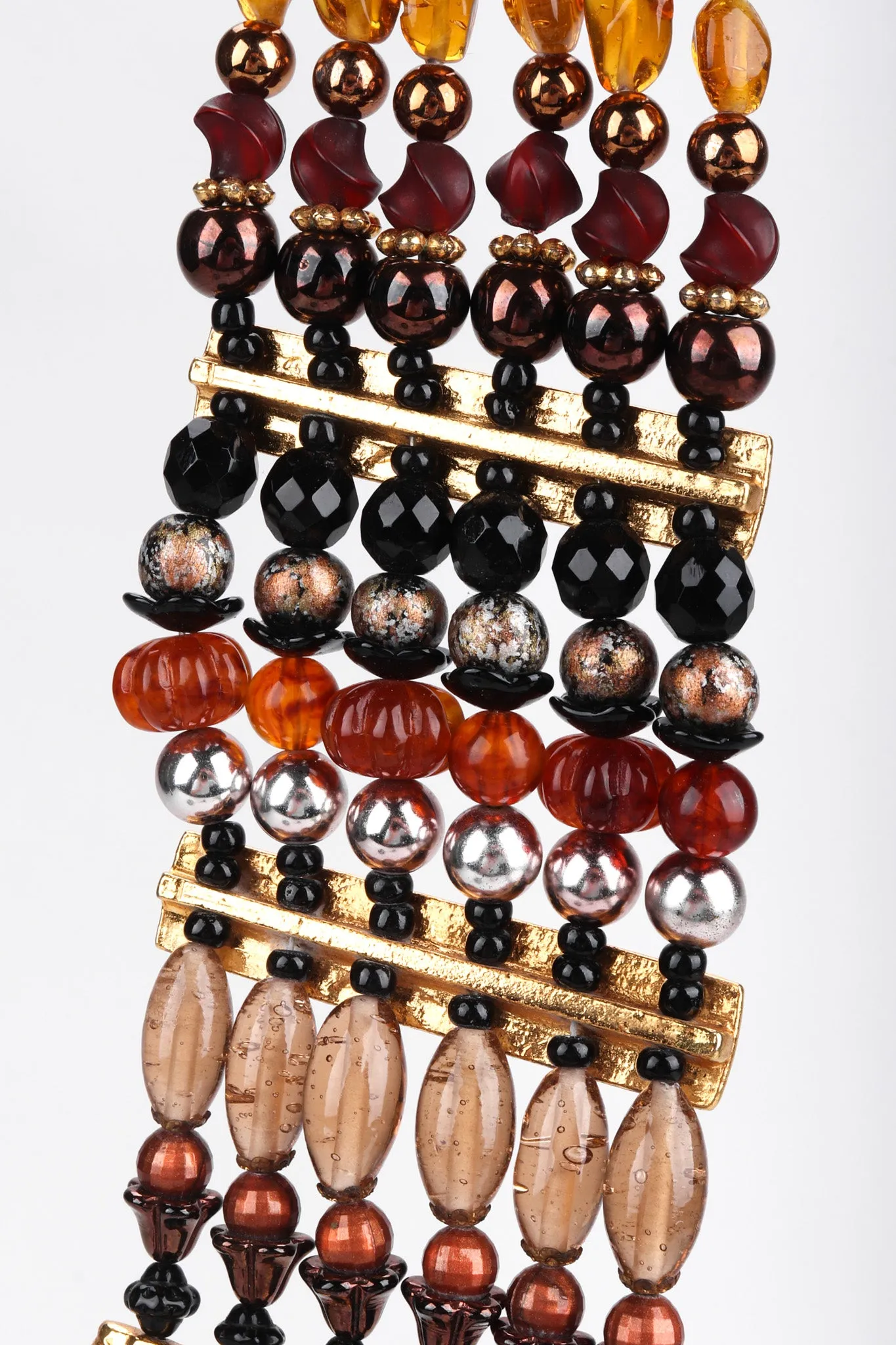 Etruscan Beaded Cuff Bracelet
