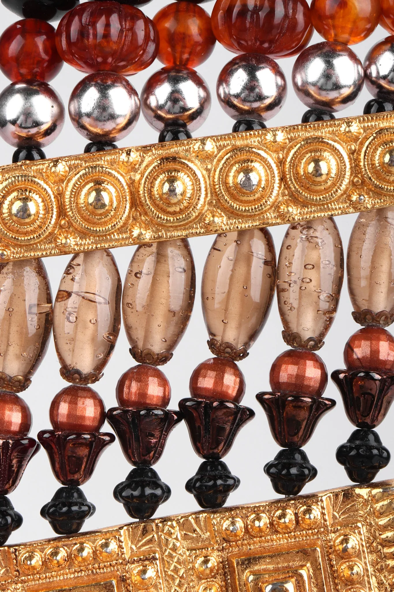 Etruscan Beaded Cuff Bracelet