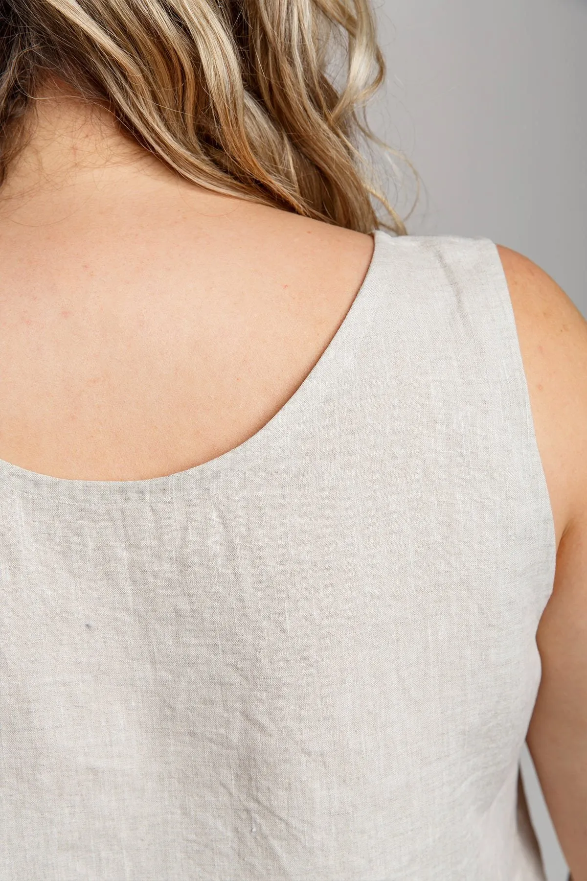 Eucalypt Curve woven tank top & dress pattern