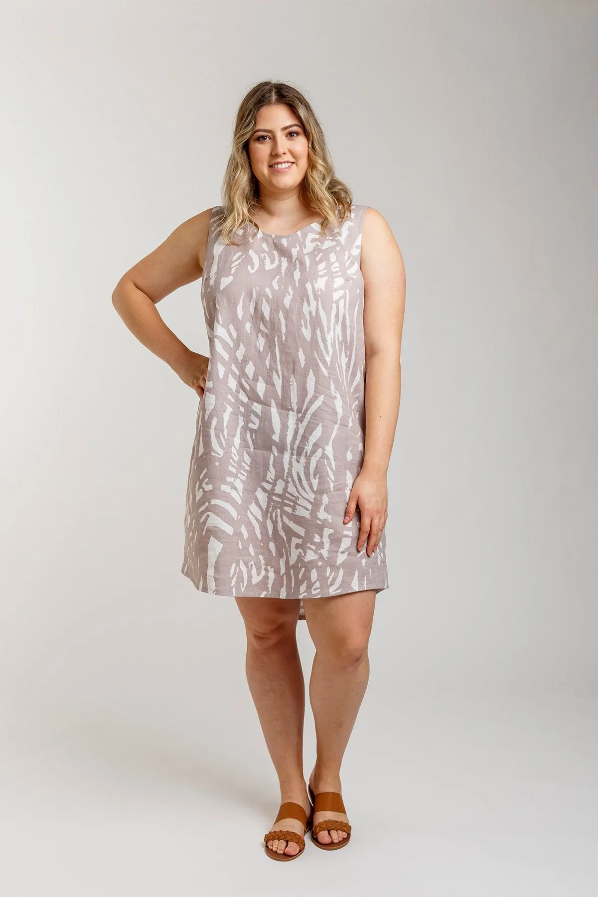 Eucalypt Curve woven tank top & dress pattern