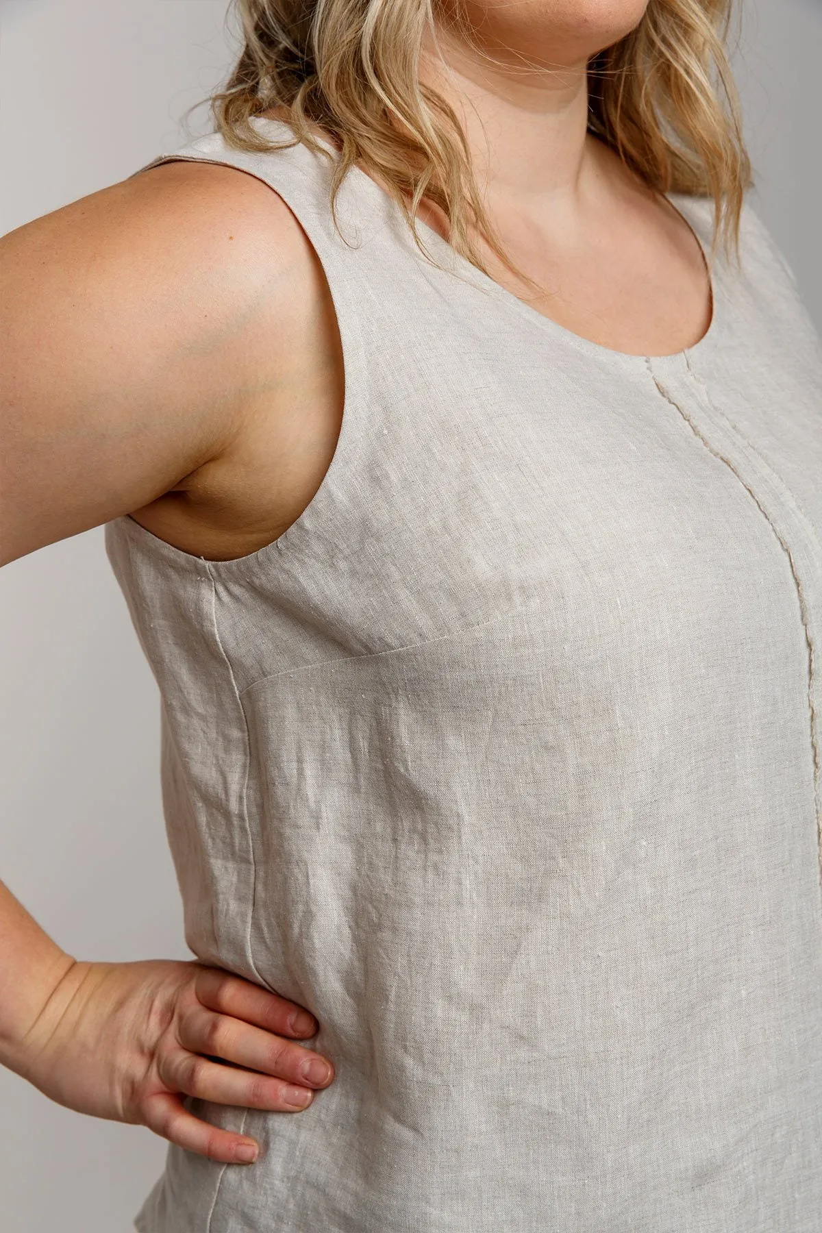 Eucalypt Curve woven tank top & dress pattern