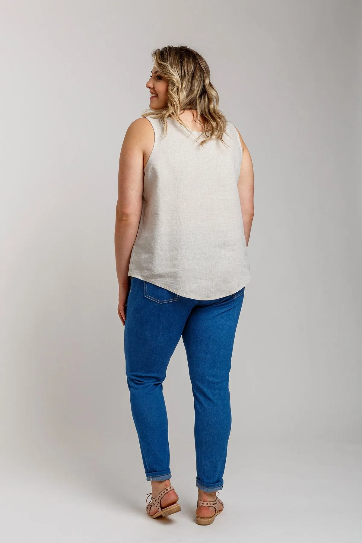 Eucalypt Curve woven tank top & dress pattern