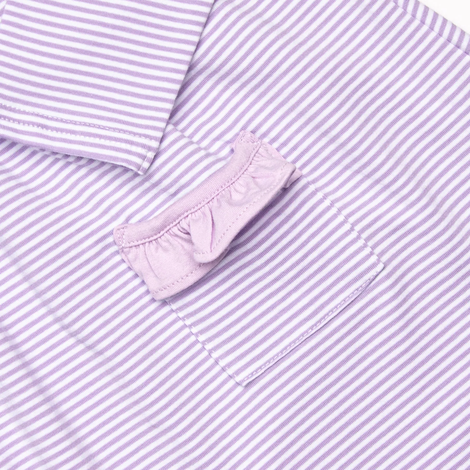 Everly Long Sleeve Dress, Lavender Stripe