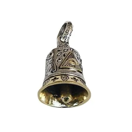 Eye of God Sterling Silver Bell Pendant