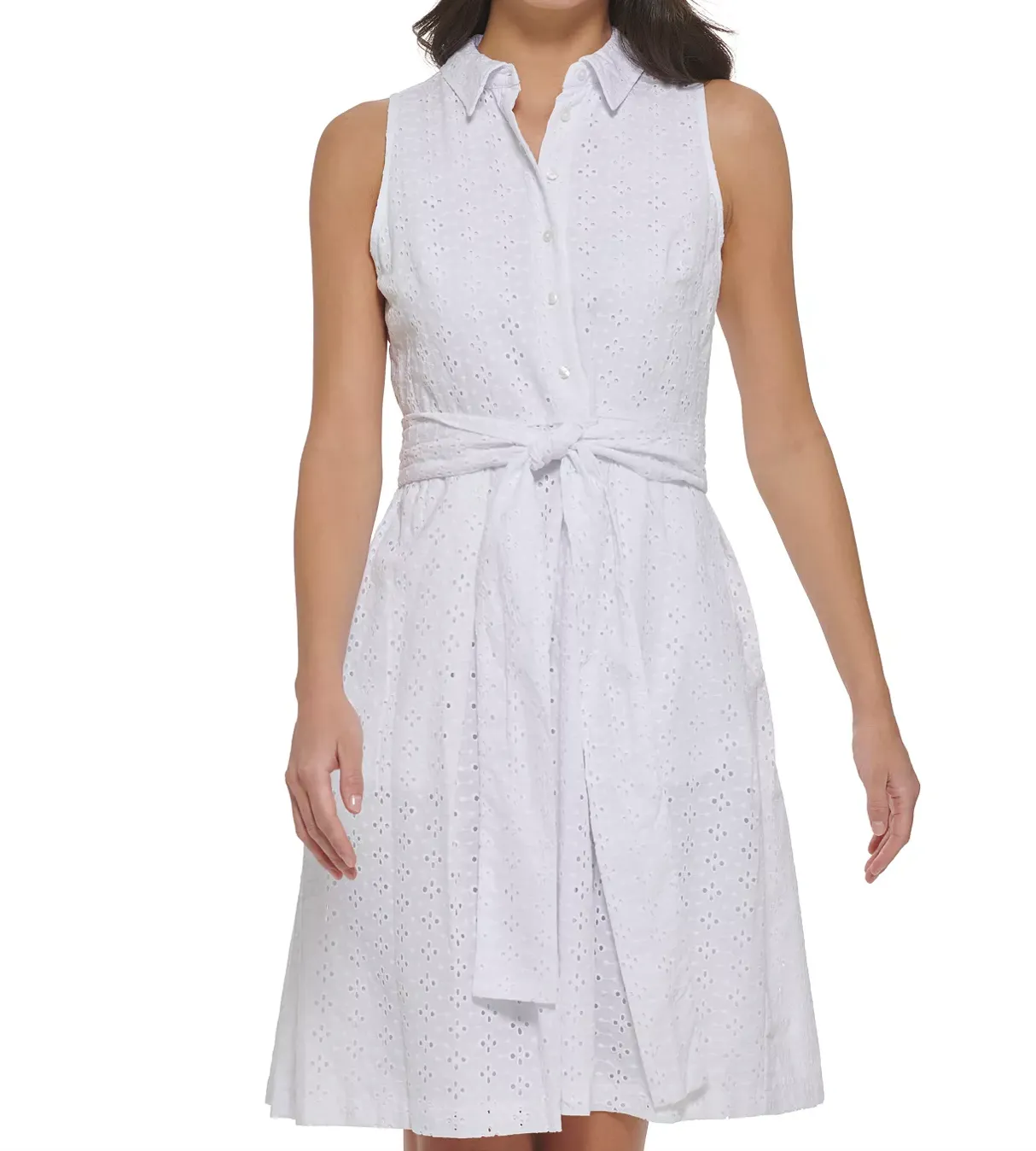 Eyelet Shirtdress
