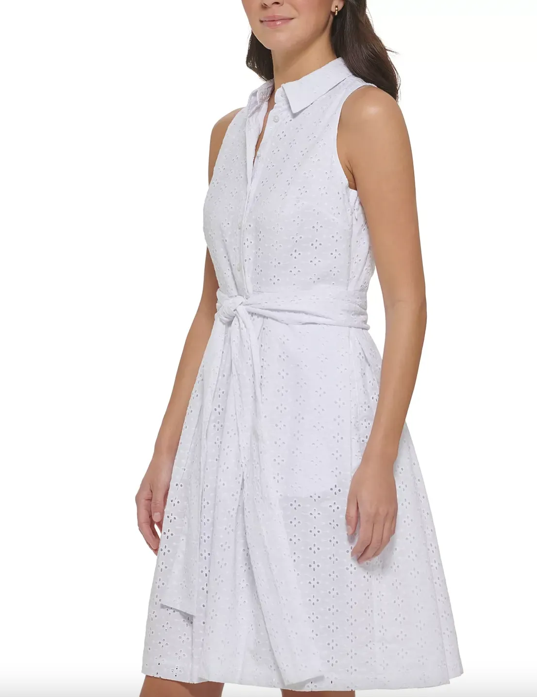 Eyelet Shirtdress