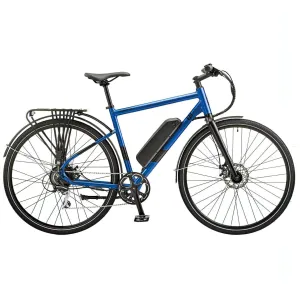 Ezego Commute EX Electric Hybrid Bike - Matt Metallic Blue