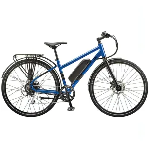 Ezego Commute EX Womens Electric Hybrid Bike - Matt Metallic Blue