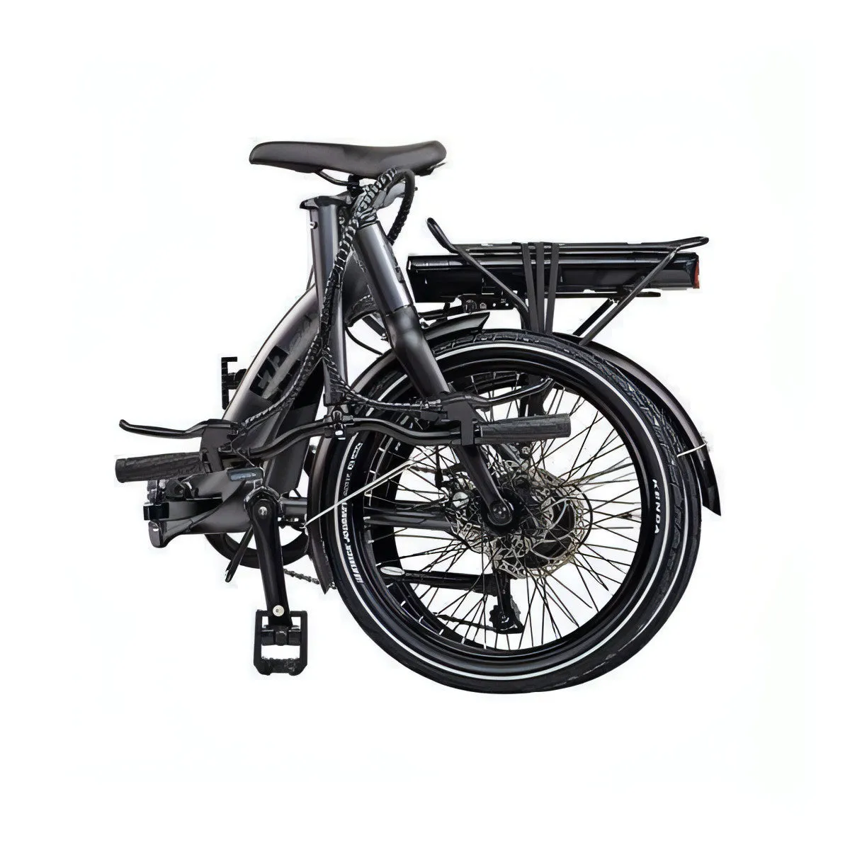 Ezego Fold LS Electric Folding Bike - Grey