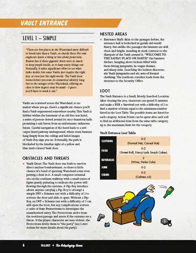 Fallout: The Roleplaying Game - Map Pack 1: Vault (PDF)