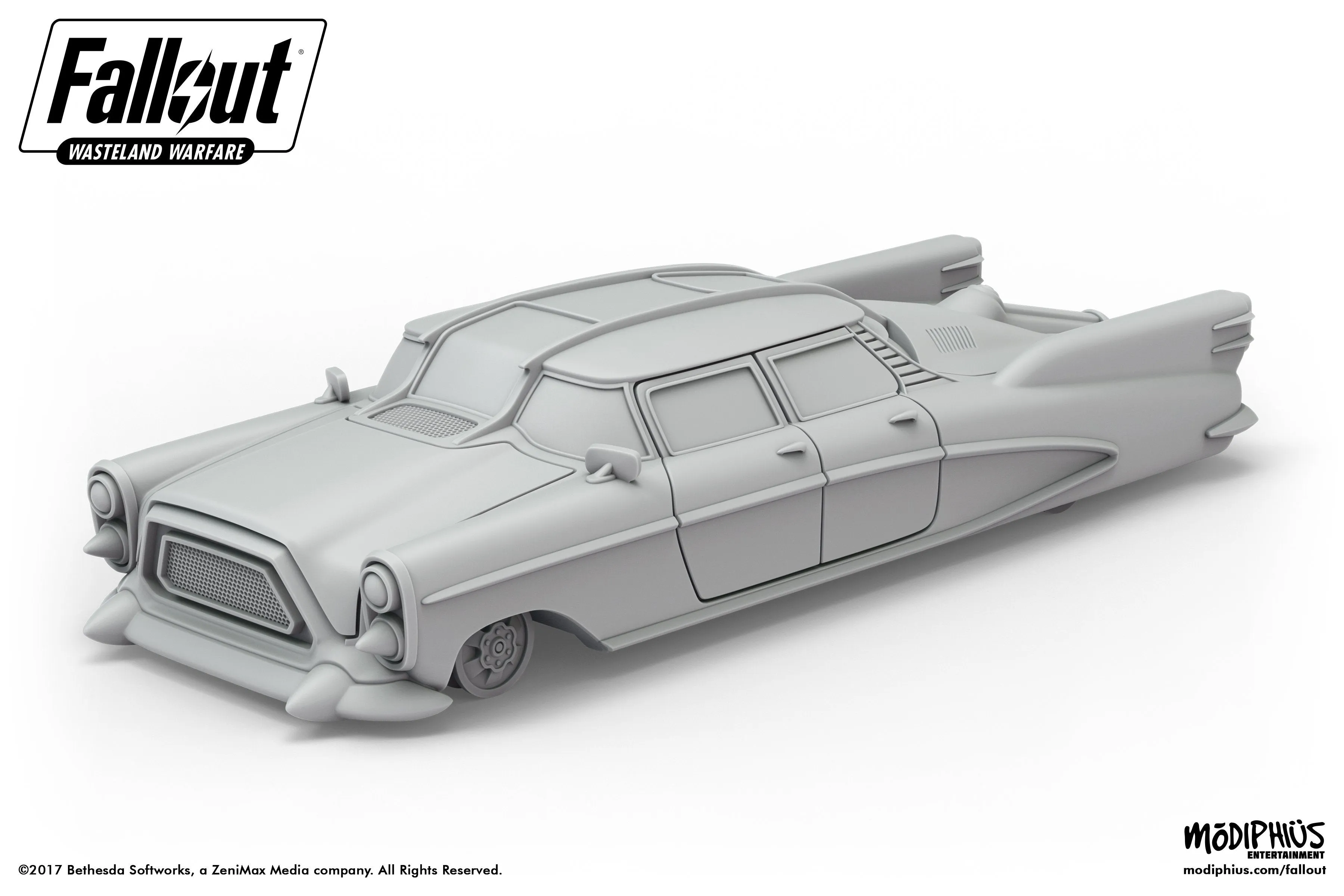 Fallout: Wasteland Warfare - Print At Home - Corvega Atomic V8 Sedan STL