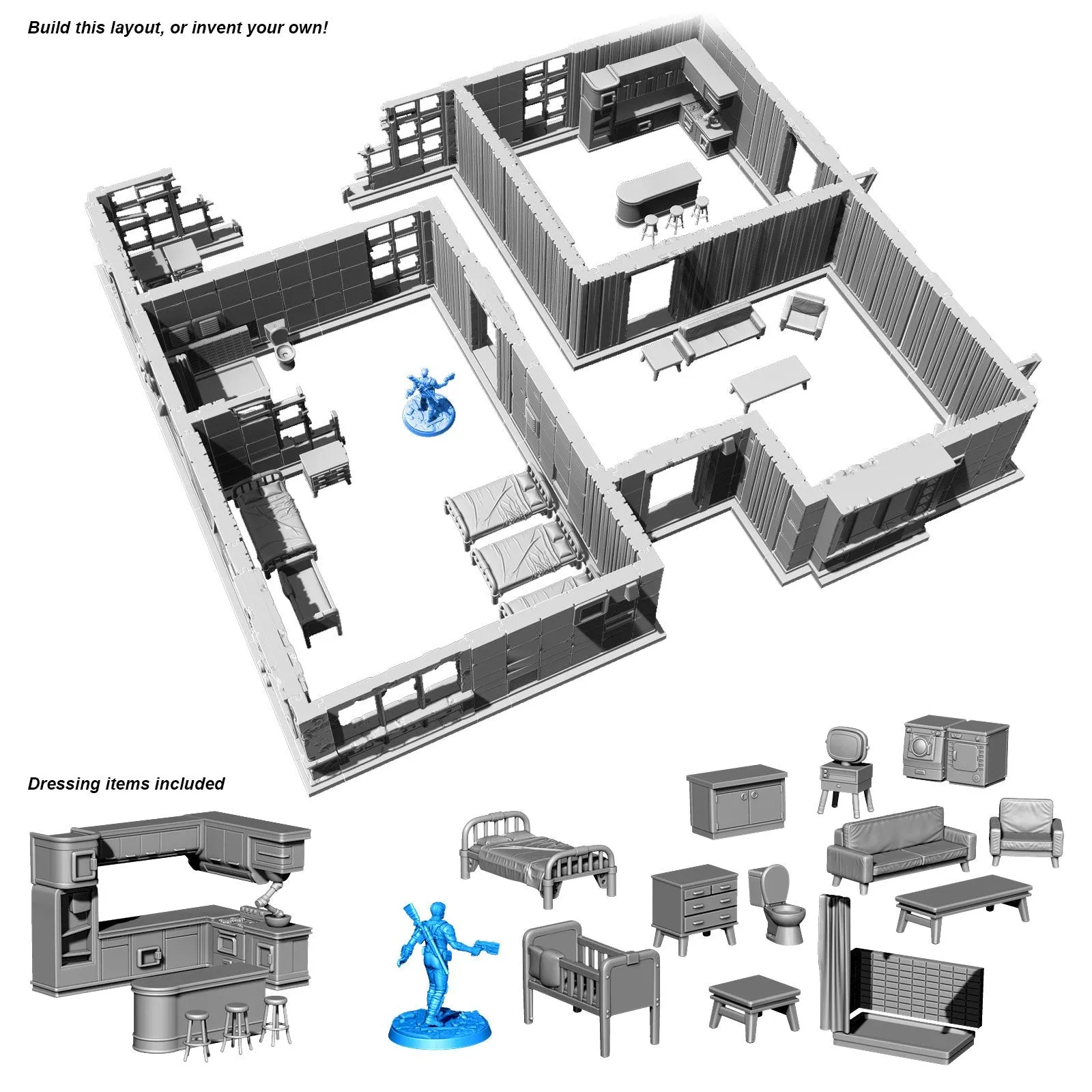 Fallout: Wasteland Warfare - Print at Home - Sanctuary Hill House STL