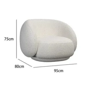 Fannie Faux Lamp Skin Arc Luxury Lounge Chair