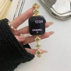 Fashion Luxury Elegant Diamond Metal Apple Watch Band Straps Designer for Women Ladies
