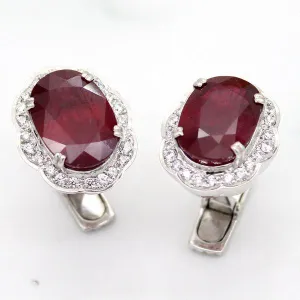 father of the bride ruby cufflinks, halo cufflinks,