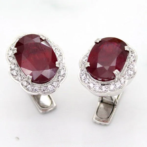 father of the bride ruby cufflinks, halo cufflinks,