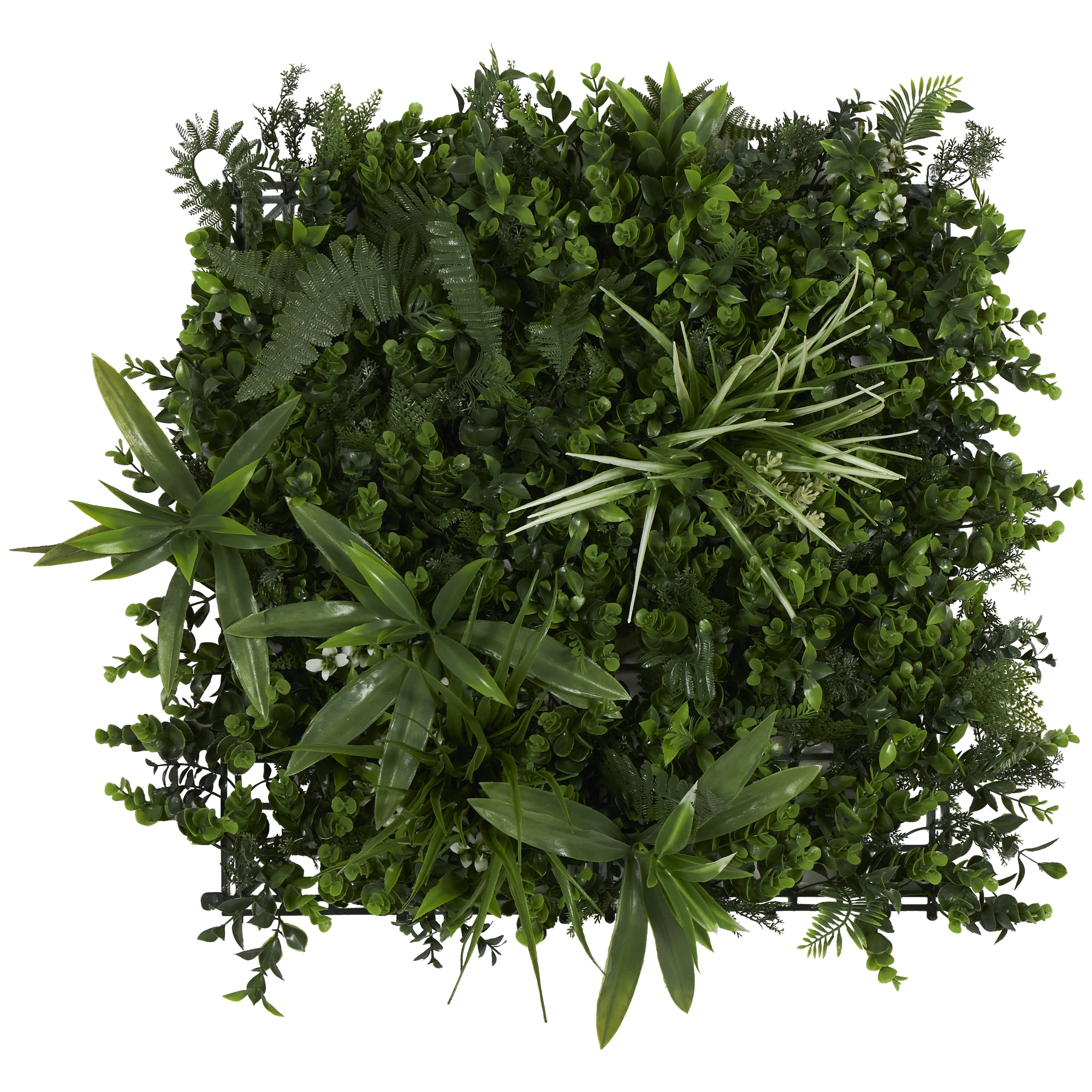 FAUX FOLIAGE WALL 20 INCH SQUARE