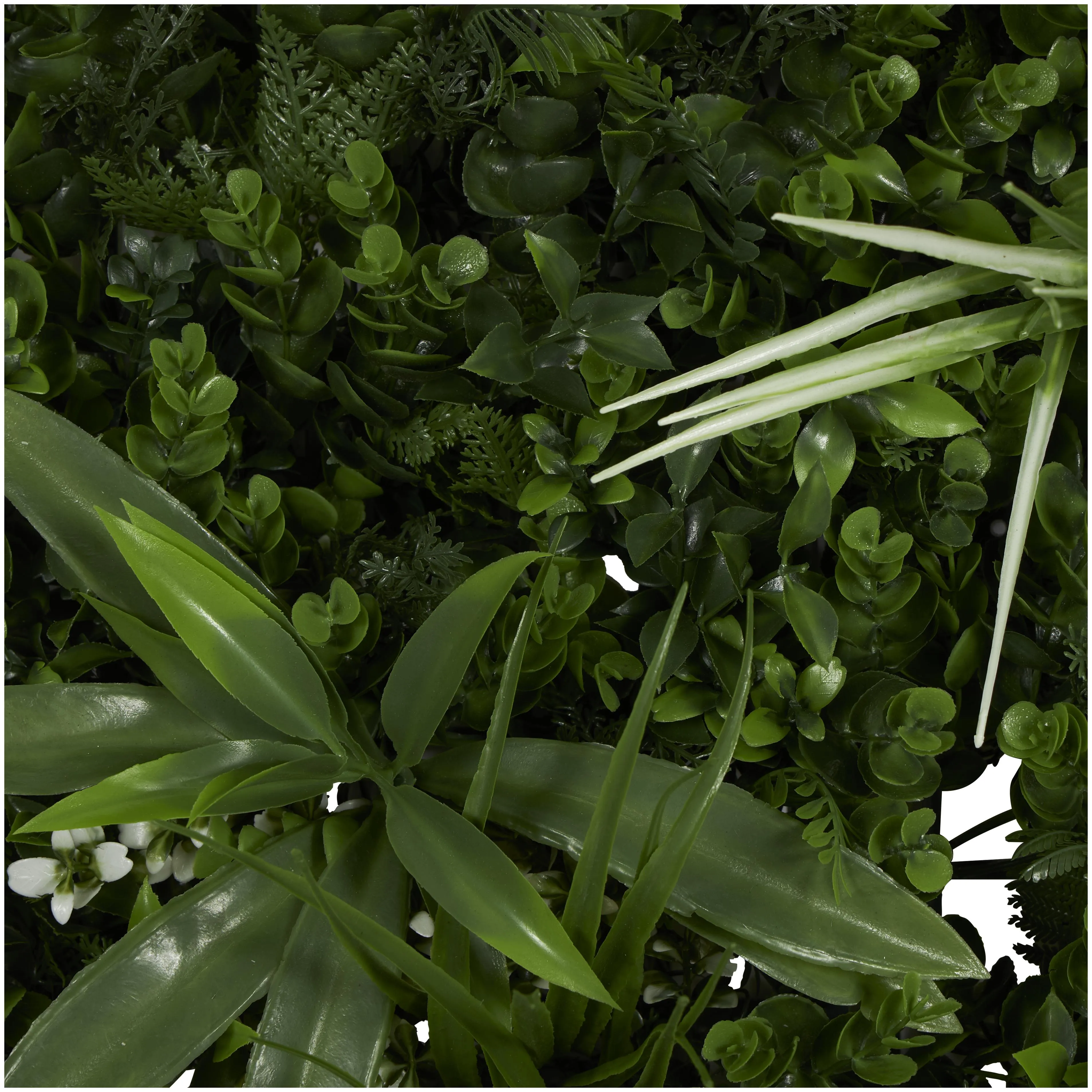 FAUX FOLIAGE WALL 20 INCH SQUARE