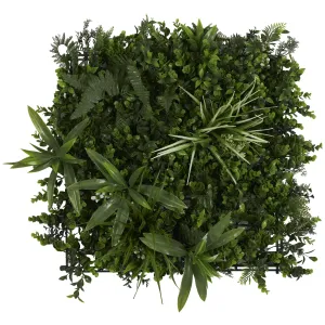 FAUX FOLIAGE WALL 20 INCH SQUARE