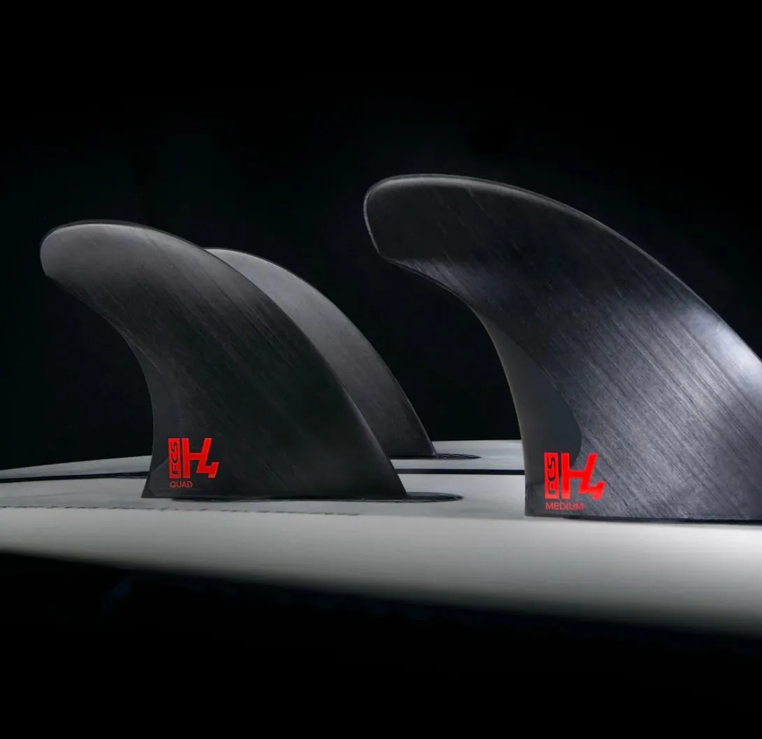 FCS II H4 Quad Rear Fin Set Smoke