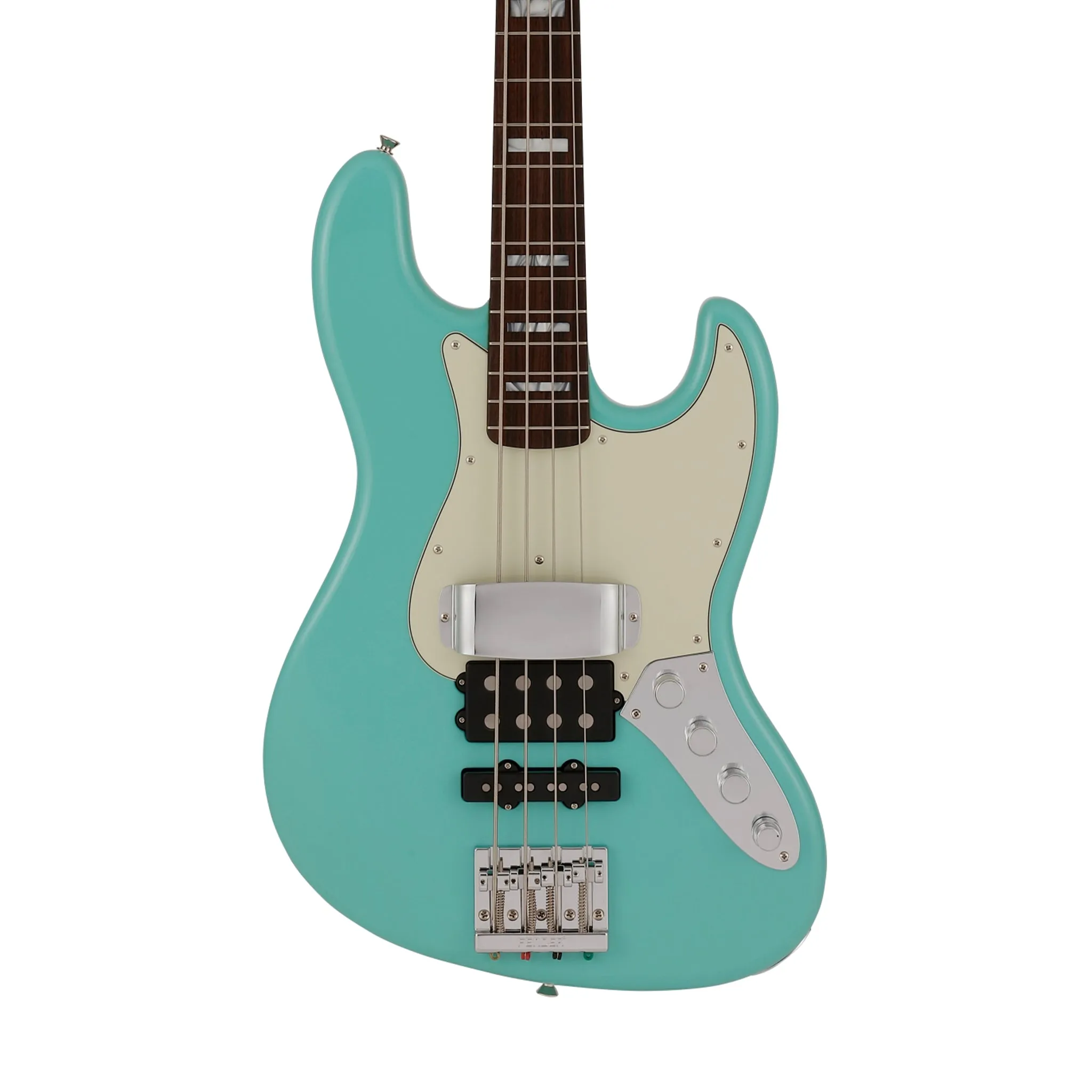 Fender JINO Jazz Bass Guitar, RW FB, Seafoam Green
