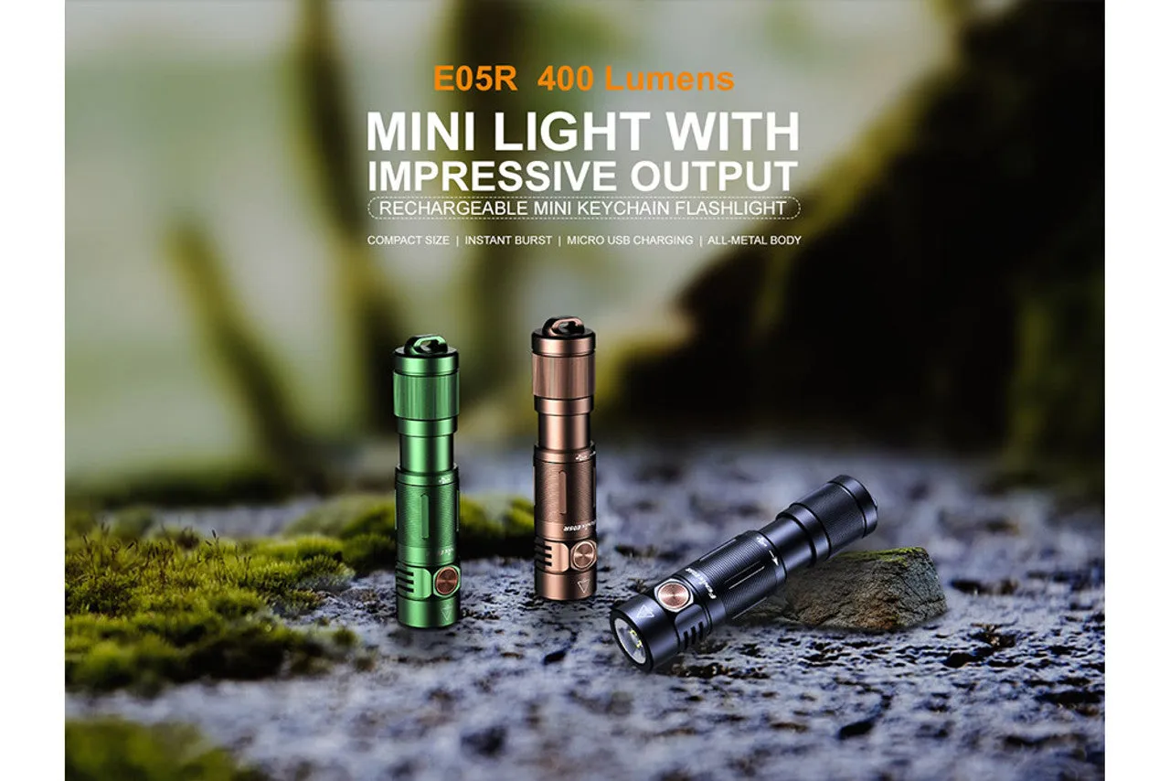 FENIX E05R 400 LUMEN KEYCHAIN FLASHLIGHT
