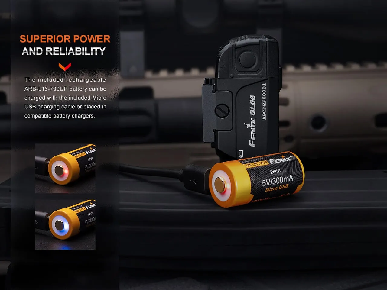 Fenix GL06 Pocket Pistol Tactical LED Light - 600 Lumens