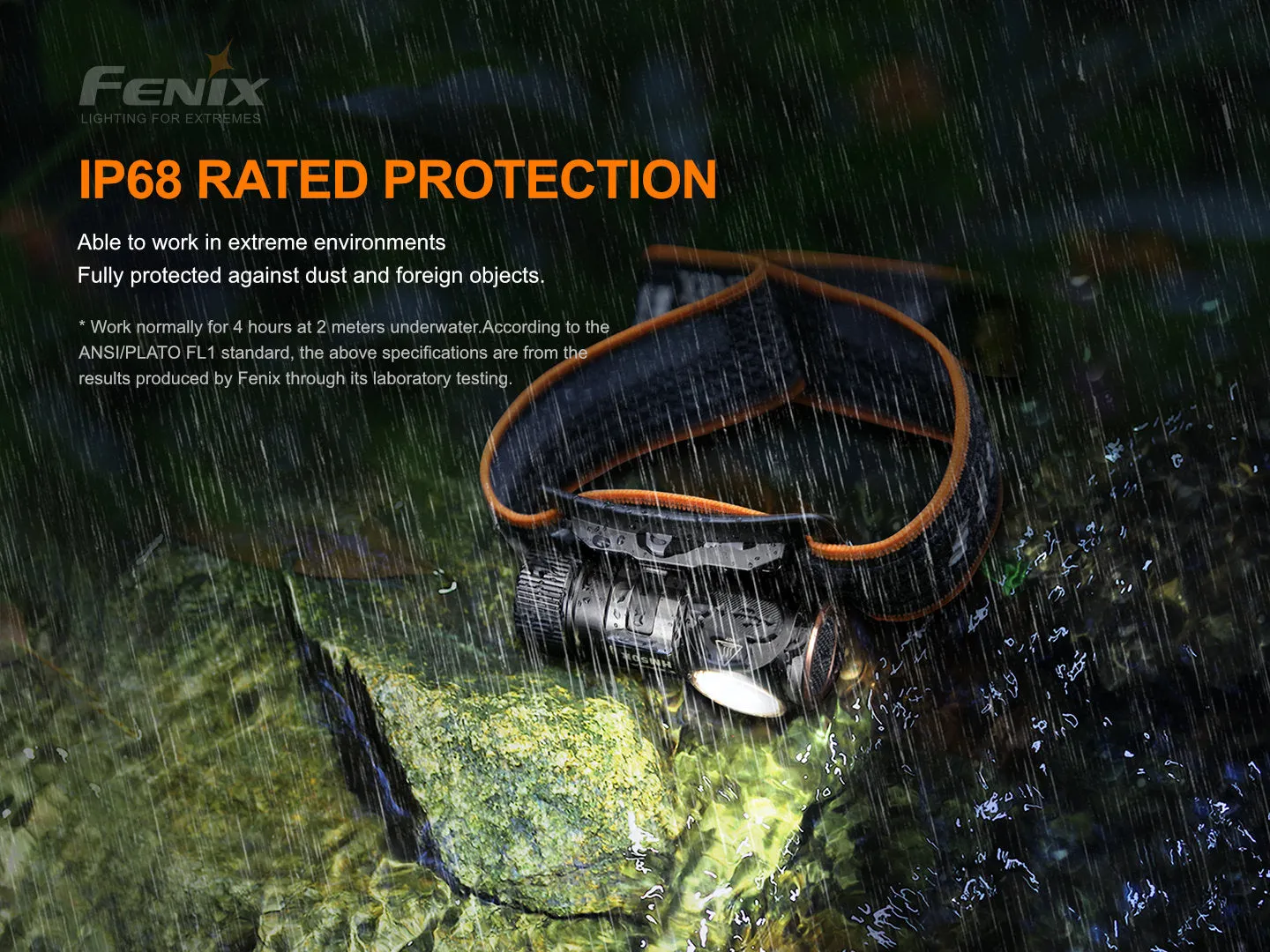 FENIX HM51R Ruby V2.0 RECHARGEABLE HEADLAMP - Full Black