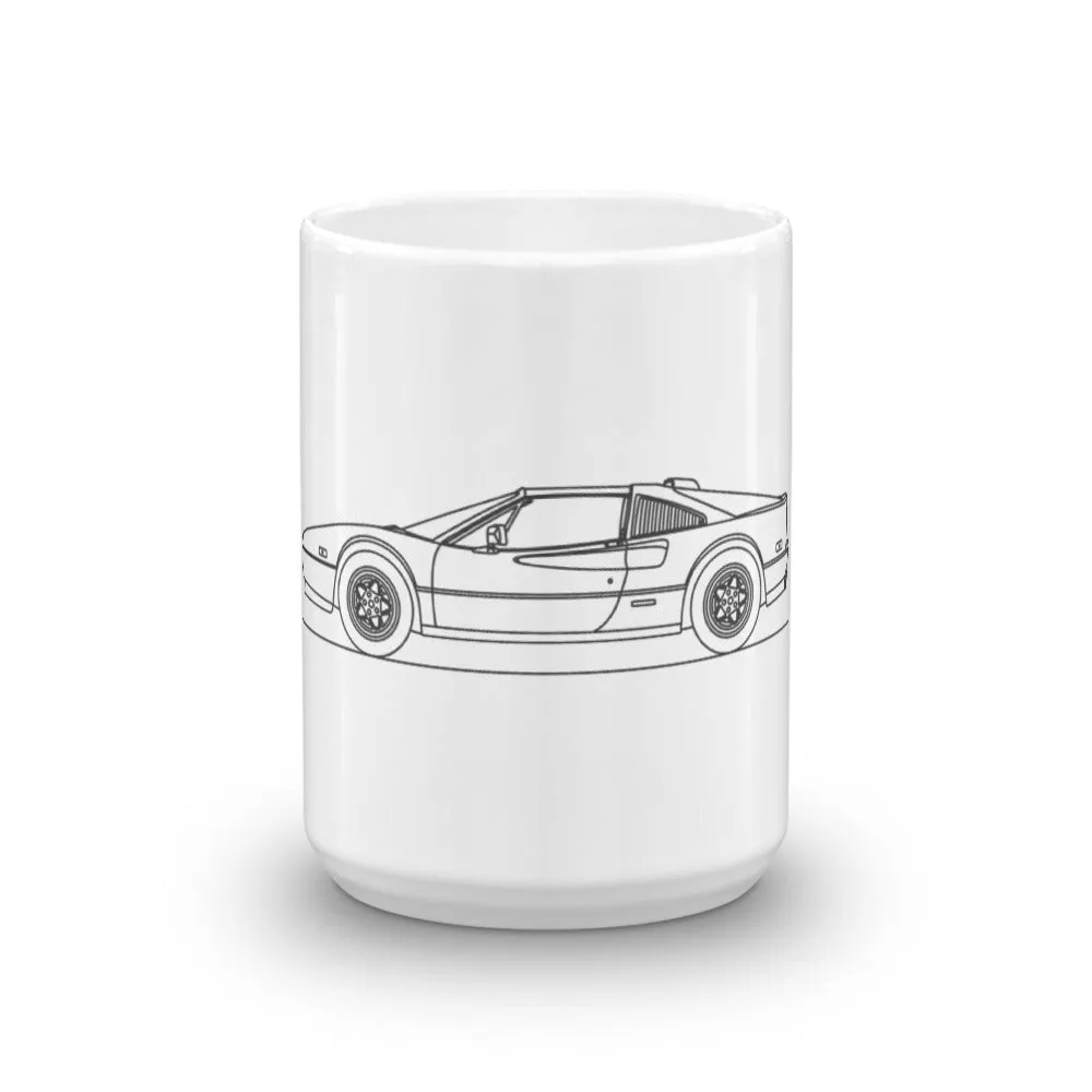 Ferrari 308 GTS silhouette Mug