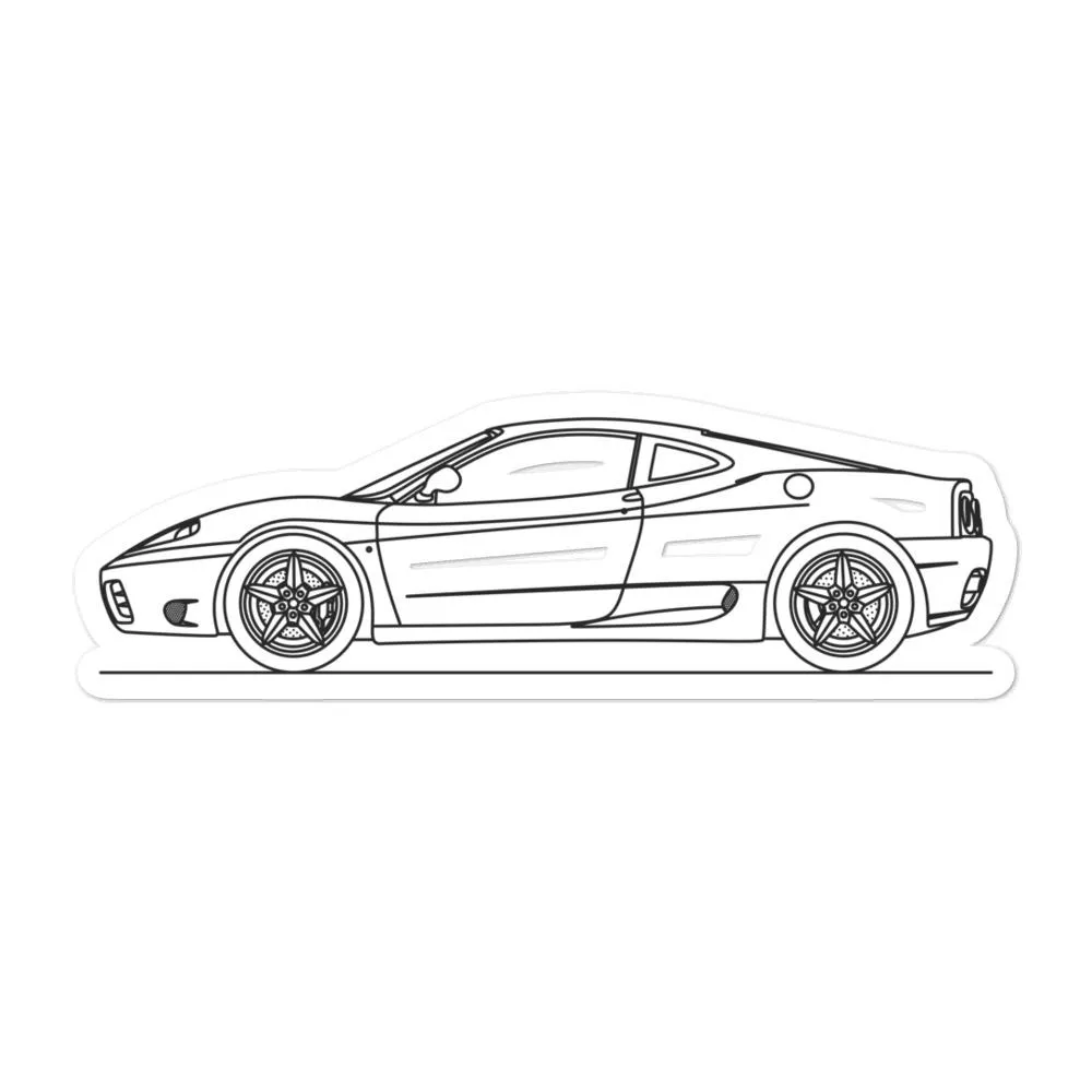 Ferrari 360 Modena Silhouette Sticker