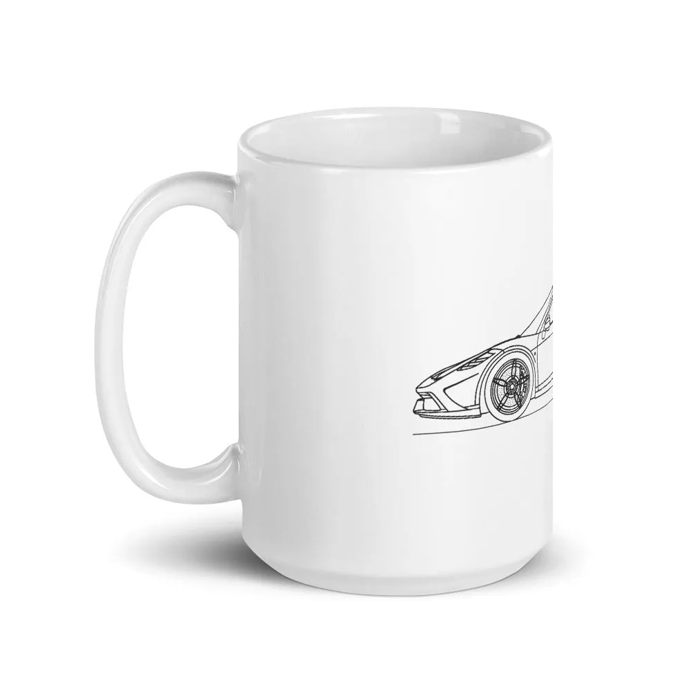 Ferrari 458 Speciale Aperta silhouette Mug