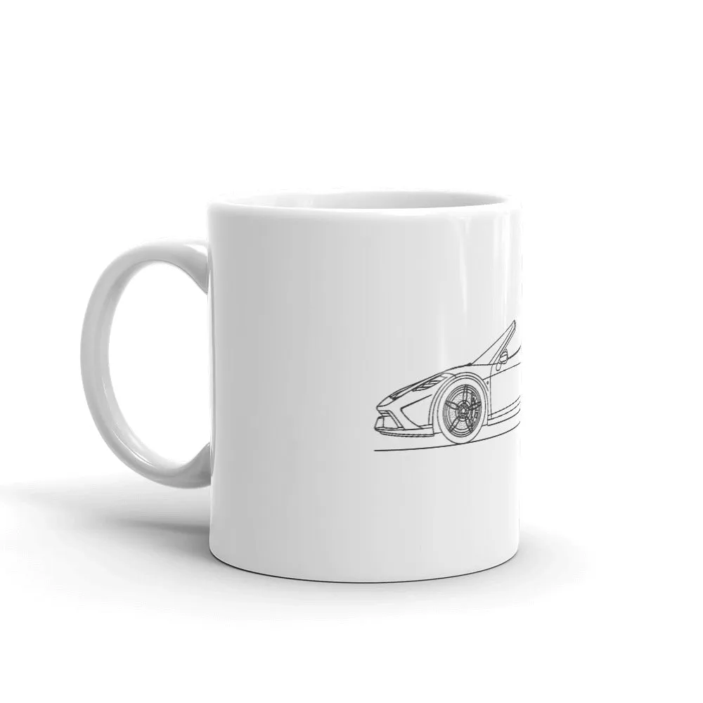 Ferrari 458 Speciale Aperta silhouette Mug