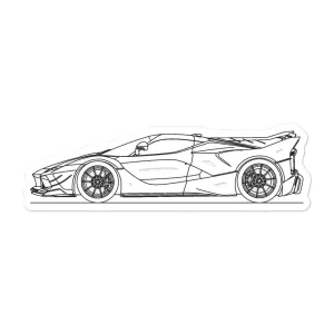 Ferrari FXX-K Evo Outline Sticker