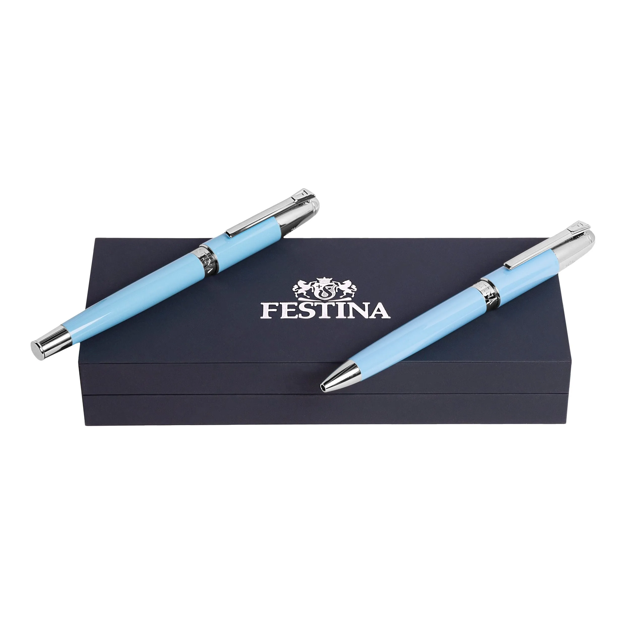 Festina FPBP387M-Set Classicals Chrome Light Blue (ballpoint pen & fountain pen)