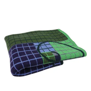 FIBONACCI SCARF IN EMERALD NAVY