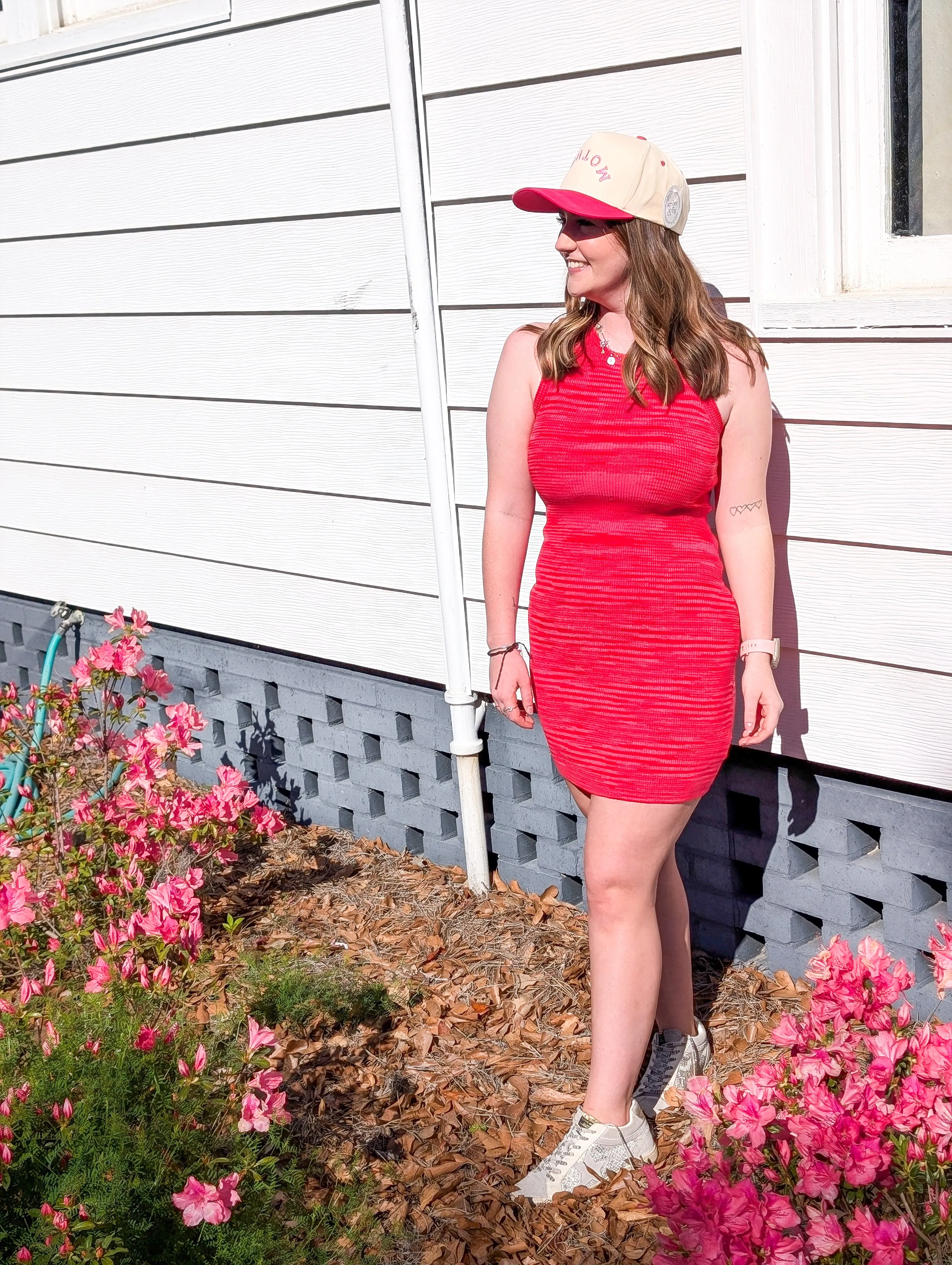 *Final Sale* Pink Fitted Knit Mini Dress