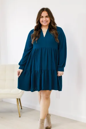 Find My Way Dress in Teal