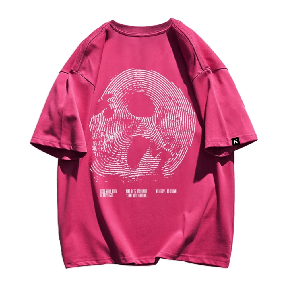 Fingerprint Skeleton Print T-shirt