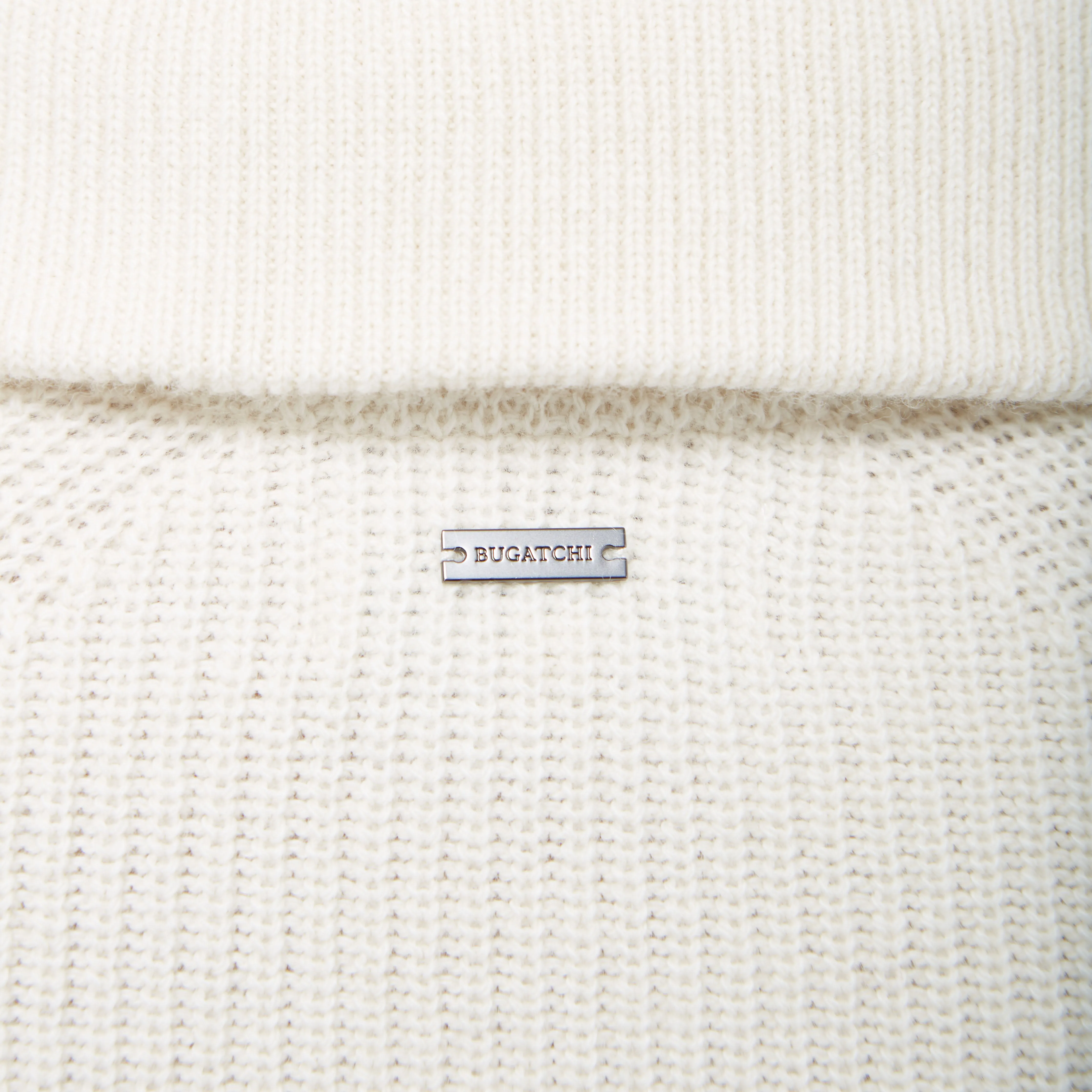 Fisherman Rib-Stitch Quarter-Zip Sweater