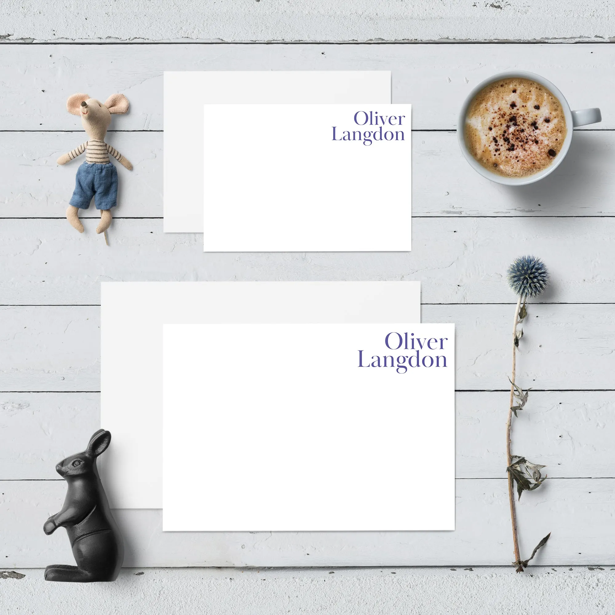 Flat Notecard Stationery Set - 'Leamington Spa'