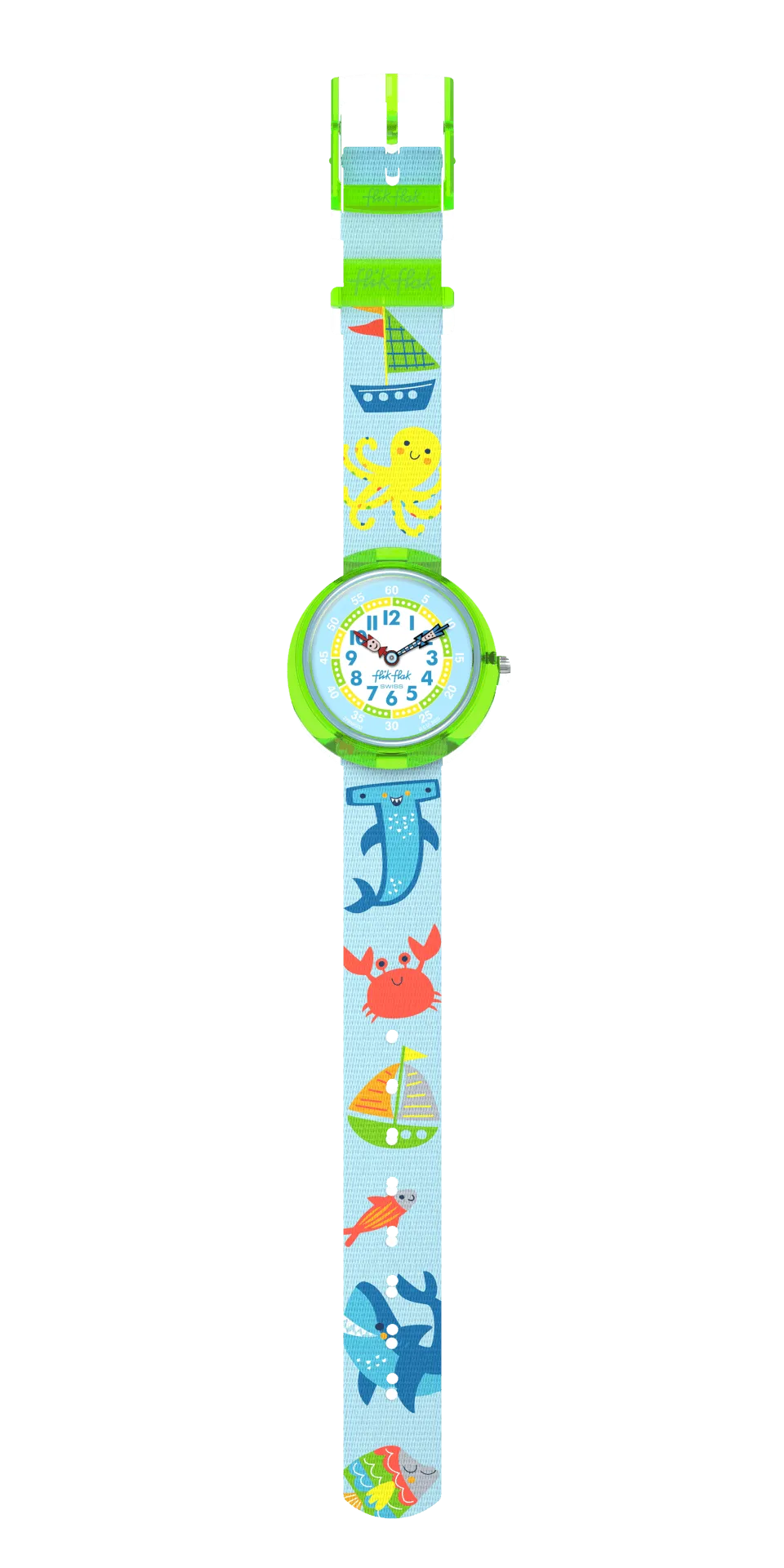 Flik Flak Neon color clock special edition Faber-Castell 32mm Fbnp231