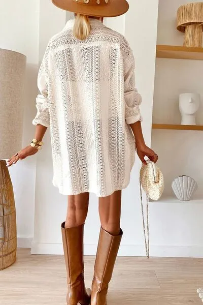 Flirty And Fabulous Crochet Shirt
