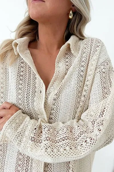 Flirty And Fabulous Crochet Shirt